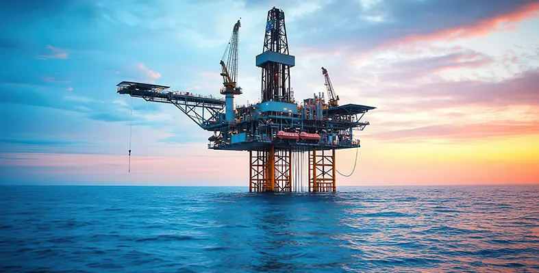 Oil and gas operations in the Middle East span harsh deserts, sprawling refineries and high-risk offshore environments. (Image source: Adobe Stock) offshore_oil_rig