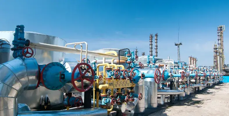 The RAG sourced from offshore and onshore oil fields will be treated at the plant to remove impurities. (Image source: Adobe Stock) gas_plant